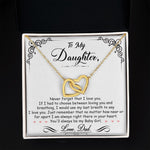 Daughter Gift From Mom Dad To My Badass Daughter to my daughter necklace Gifts For Daughter On Wedding Day Birthday Jewelry Wedding Present - ON CLOUD NINE GIFTS