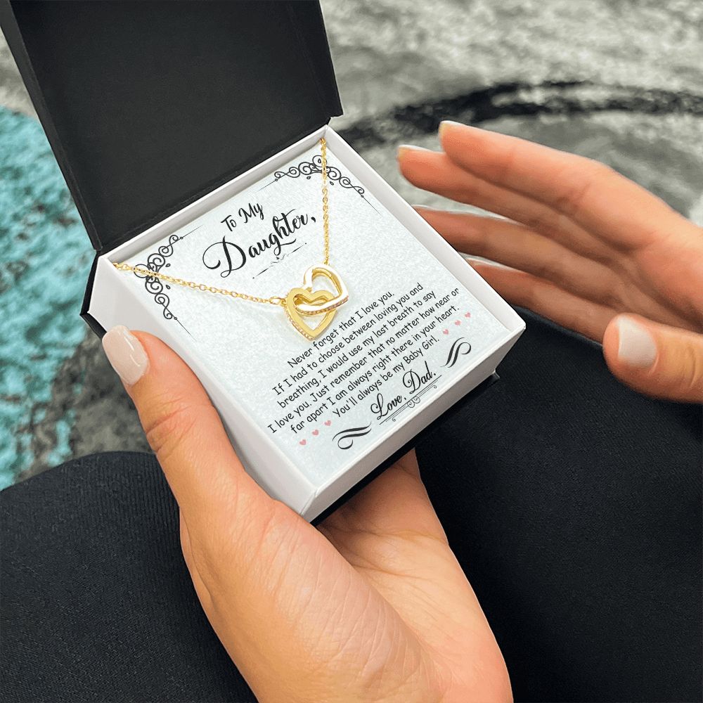 Daughter Gift From Mom Dad To My Badass Daughter to my daughter necklace Gifts For Daughter On Wedding Day Birthday Jewelry Wedding Present - ON CLOUD NINE GIFTS