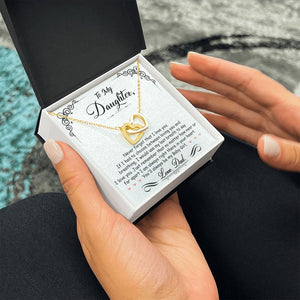 Daughter Gift From Mom Dad To My Badass Daughter to my daughter necklace Gifts For Daughter On Wedding Day Birthday Jewelry Wedding Present - ON CLOUD NINE GIFTS