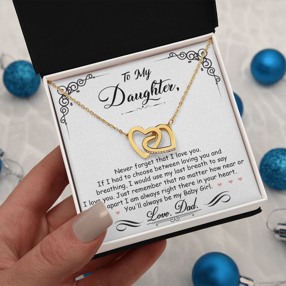 Daughter Gift From Mom Dad To My Badass Daughter to my daughter necklace Gifts For Daughter On Wedding Day Birthday Jewelry Wedding Present - ON CLOUD NINE GIFTS