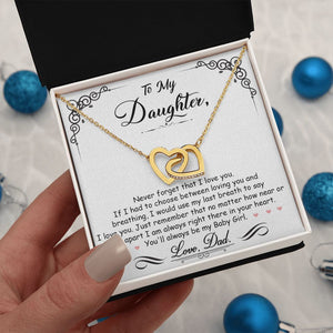 Daughter Gift From Mom Dad To My Badass Daughter to my daughter necklace Gifts For Daughter On Wedding Day Birthday Jewelry Wedding Present - ON CLOUD NINE GIFTS