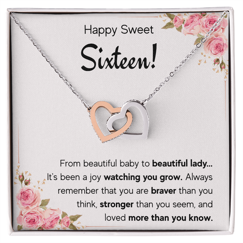 sweet sixteen necklace jewerly, sweet 16 birthday gifts for girls, gifts for 16 year old girl, 16th birthday, best sweet 16 gifts - ON CLOUD NINE GIFTS