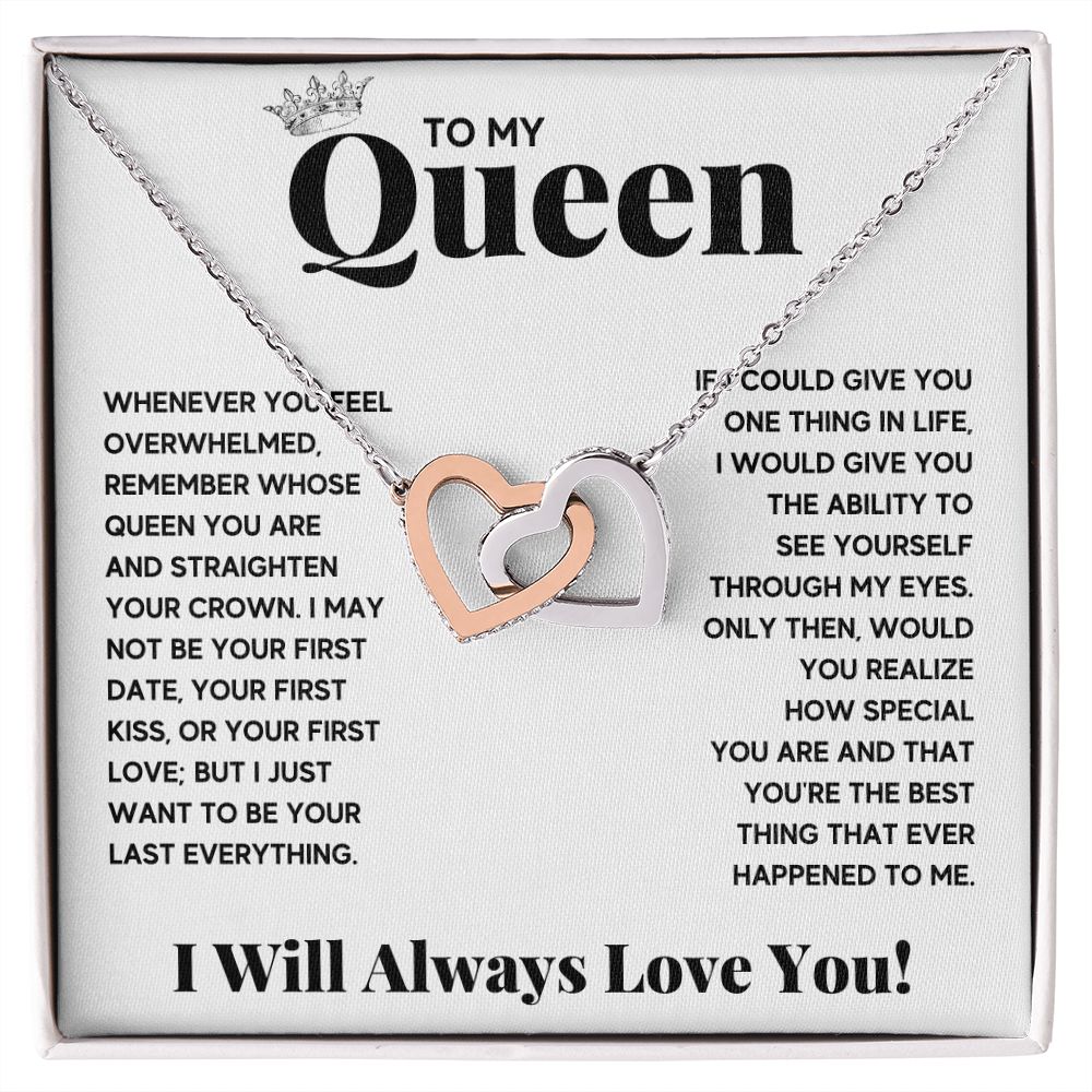 To my queen couples necklace to my wife birthday love gifts gift for girlfriend to my soulmate necklace for women gift ideas womens jewelry - ON CLOUD NINE GIFTS