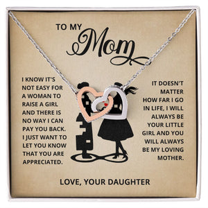 [LIMITED STOCK] TO MY MOM NECKLACE - YOUR LITTLE GIRL - ON CLOUD NINE GIFTS
