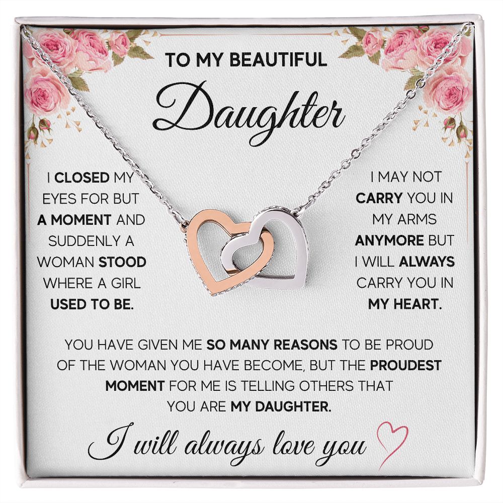 [ALMOST SOLD OUT] TO MY DAUGHTER NECKLACE - PROUDEST MOMENT - ON CLOUD NINE GIFTS