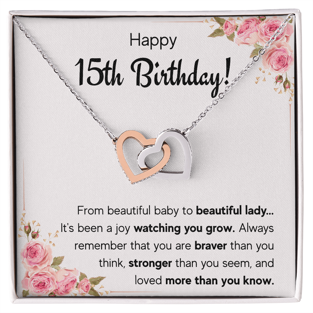 sweet 15 necklace, quinceanera gifts, card,15 year old girl gifts for teen girls for 15th birthday gifts, quinceanera jewelry, fifteen bda - ON CLOUD NINE GIFTS