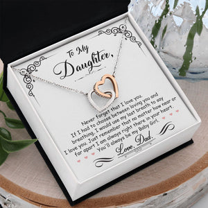 Daughter Gift From Mom Dad To My Badass Daughter to my daughter necklace Gifts For Daughter On Wedding Day Birthday Jewelry Wedding Present - ON CLOUD NINE GIFTS