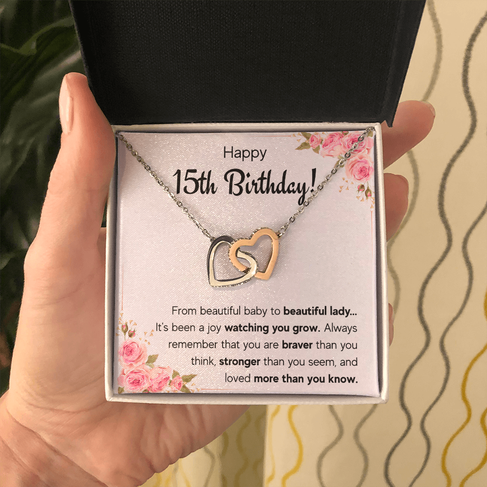 sweet 15 necklace, quinceanera gifts, card,15 year old girl gifts for teen girls for 15th birthday gifts, quinceanera jewelry, fifteen bda - ON CLOUD NINE GIFTS