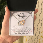 Daughter Gift From Mom Dad To My Badass Daughter to my daughter necklace Gifts For Daughter On Wedding Day Birthday Jewelry Wedding Present - ON CLOUD NINE GIFTS