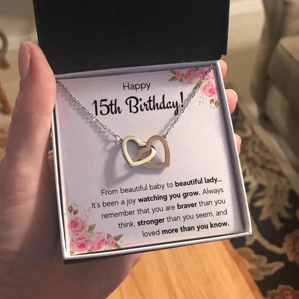 sweet 15 necklace, quinceanera gifts, card,15 year old girl gifts for teen girls for 15th birthday gifts, quinceanera jewelry, fifteen bda - ON CLOUD NINE GIFTS