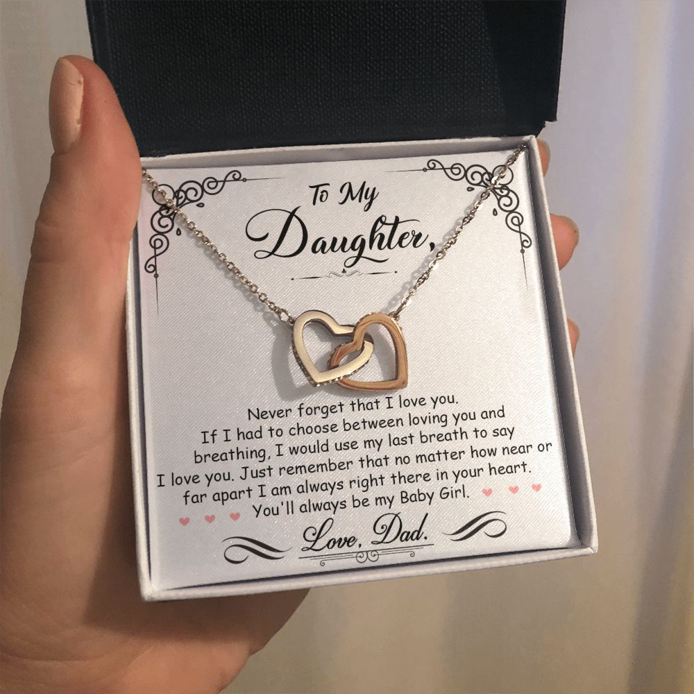 Daughter Gift From Mom Dad To My Badass Daughter to my daughter necklace Gifts For Daughter On Wedding Day Birthday Jewelry Wedding Present - ON CLOUD NINE GIFTS