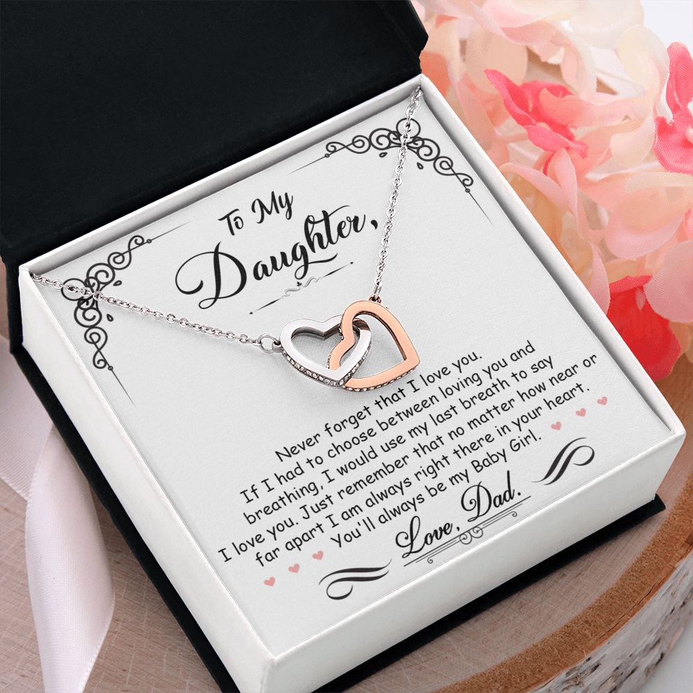 Daughter Gift From Mom Dad To My Badass Daughter to my daughter necklace Gifts For Daughter On Wedding Day Birthday Jewelry Wedding Present - ON CLOUD NINE GIFTS