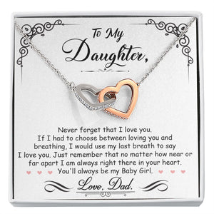 Daughter Gift From Mom Dad To My Badass Daughter to my daughter necklace Gifts For Daughter On Wedding Day Birthday Jewelry Wedding Present - ON CLOUD NINE GIFTS