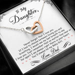 Daughter Gift From Mom Dad To My Badass Daughter to my daughter necklace Gifts For Daughter On Wedding Day Birthday Jewelry Wedding Present - ON CLOUD NINE GIFTS