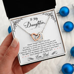 Daughter Gift From Mom Dad To My Badass Daughter to my daughter necklace Gifts For Daughter On Wedding Day Birthday Jewelry Wedding Present - ON CLOUD NINE GIFTS