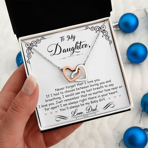 Daughter Gift From Mom Dad To My Badass Daughter to my daughter necklace Gifts For Daughter On Wedding Day Birthday Jewelry Wedding Present - ON CLOUD NINE GIFTS