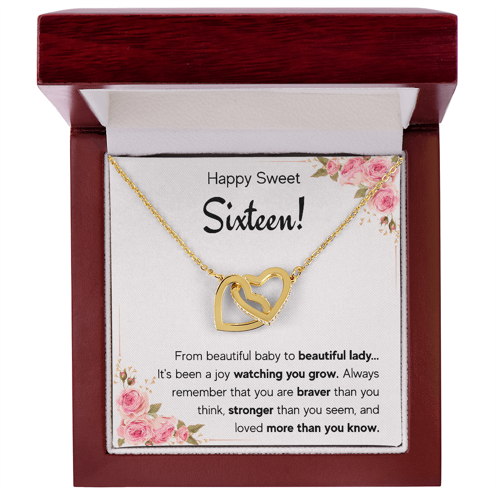 sweet sixteen necklace jewerly, sweet 16 birthday gifts for girls, gifts for 16 year old girl, 16th birthday, best sweet 16 gifts - ON CLOUD NINE GIFTS