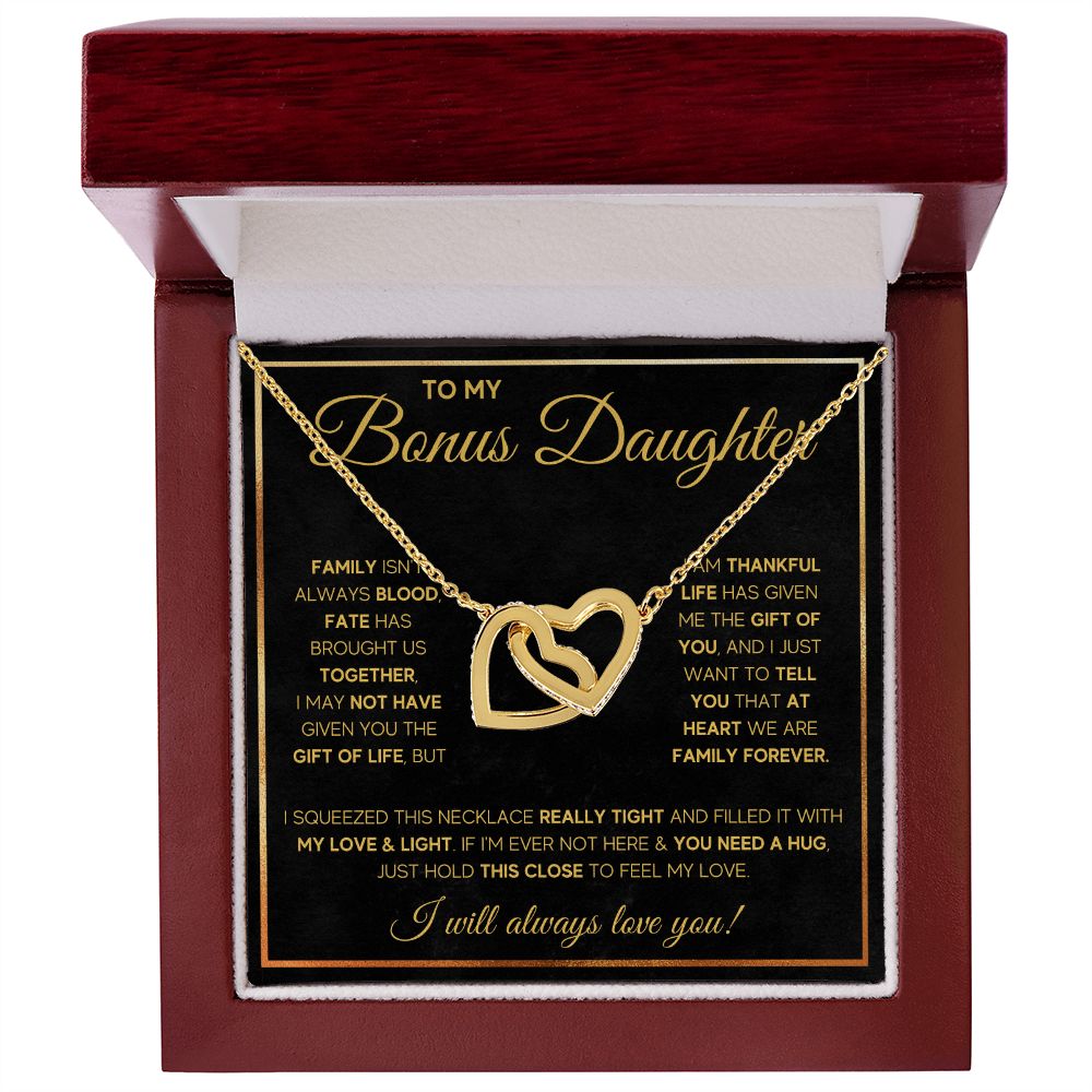 step daughter gifts from stepmom Stepdad To My Bonus Daughter Necklace - ON CLOUD NINE GIFTS
