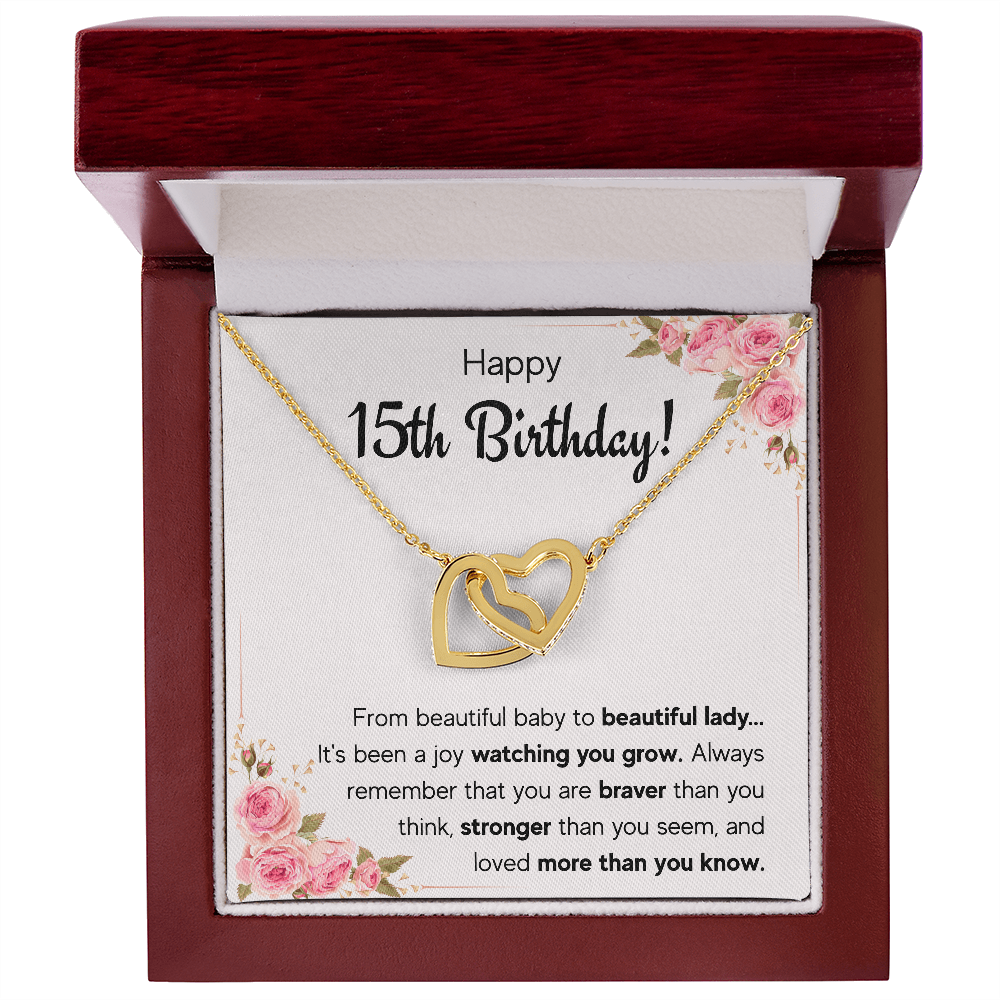 sweet 15 necklace, quinceanera gifts, card,15 year old girl gifts for teen girls for 15th birthday gifts, quinceanera jewelry, fifteen bda - ON CLOUD NINE GIFTS