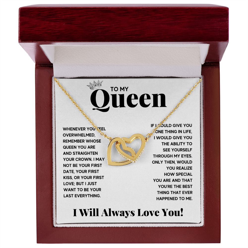 To my queen couples necklace to my wife birthday love gifts gift for girlfriend to my soulmate necklace for women gift ideas womens jewelry - ON CLOUD NINE GIFTS