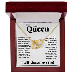 To my queen couples necklace to my wife birthday love gifts gift for girlfriend to my soulmate necklace for women gift ideas womens jewelry - ON CLOUD NINE GIFTS