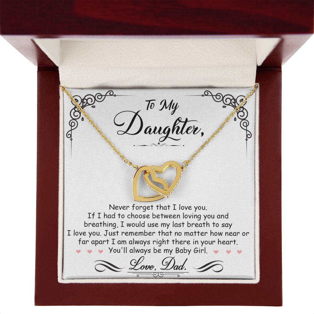 Daughter Gift From Mom Dad To My Badass Daughter to my daughter necklace Gifts For Daughter On Wedding Day Birthday Jewelry Wedding Present - ON CLOUD NINE GIFTS