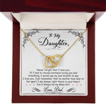Daughter Gift From Mom Dad To My Badass Daughter to my daughter necklace Gifts For Daughter On Wedding Day Birthday Jewelry Wedding Present - ON CLOUD NINE GIFTS