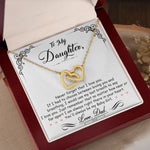 Daughter Gift From Mom Dad To My Badass Daughter to my daughter necklace Gifts For Daughter On Wedding Day Birthday Jewelry Wedding Present - ON CLOUD NINE GIFTS