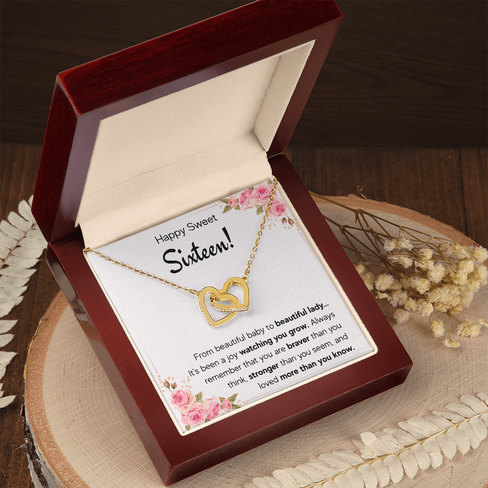 sweet sixteen necklace jewerly, sweet 16 birthday gifts for girls, gifts for 16 year old girl, 16th birthday, best sweet 16 gifts - ON CLOUD NINE GIFTS