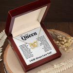 To my queen couples necklace to my wife birthday love gifts gift for girlfriend to my soulmate necklace for women gift ideas womens jewelry - ON CLOUD NINE GIFTS
