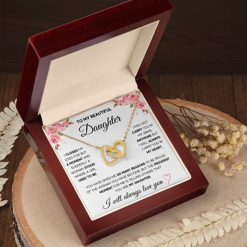 [ALMOST SOLD OUT] TO MY DAUGHTER NECKLACE - PROUDEST MOMENT - ON CLOUD NINE GIFTS