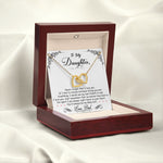 Daughter Gift From Mom Dad To My Badass Daughter to my daughter necklace Gifts For Daughter On Wedding Day Birthday Jewelry Wedding Present - ON CLOUD NINE GIFTS