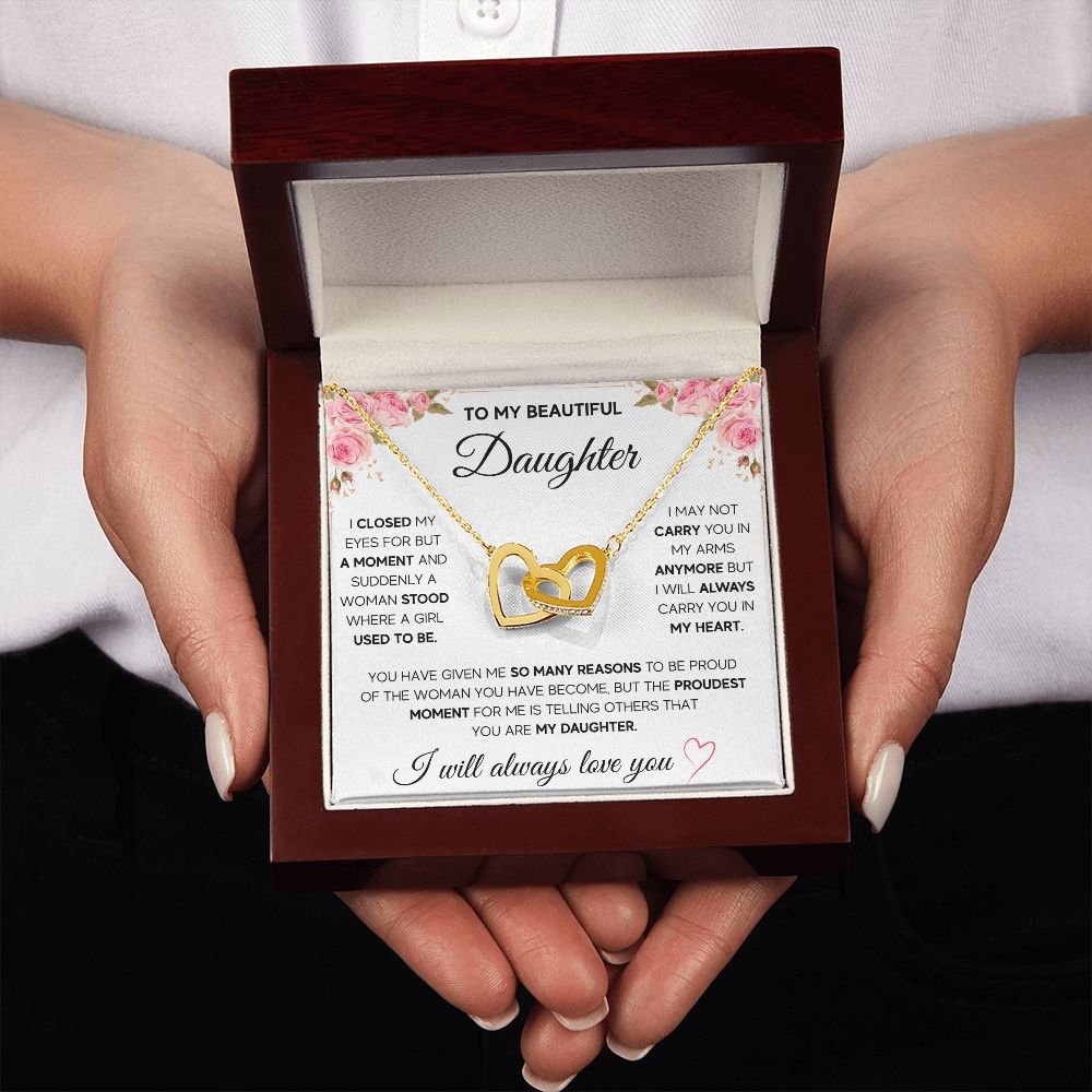 [ALMOST SOLD OUT] TO MY DAUGHTER NECKLACE - PROUDEST MOMENT - ON CLOUD NINE GIFTS