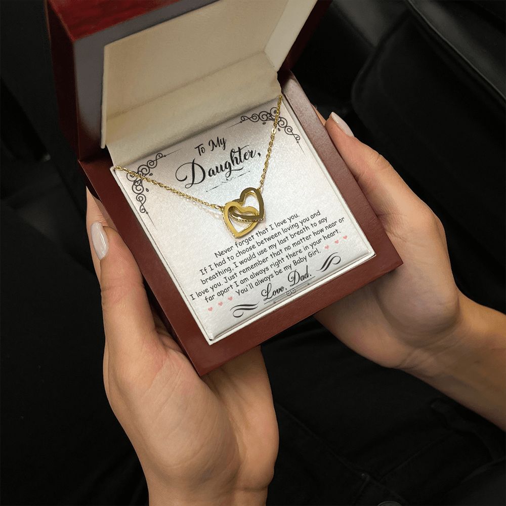 Daughter Gift From Mom Dad To My Badass Daughter to my daughter necklace Gifts For Daughter On Wedding Day Birthday Jewelry Wedding Present - ON CLOUD NINE GIFTS