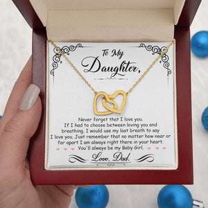 Daughter Gift From Mom Dad To My Badass Daughter to my daughter necklace Gifts For Daughter On Wedding Day Birthday Jewelry Wedding Present - ON CLOUD NINE GIFTS