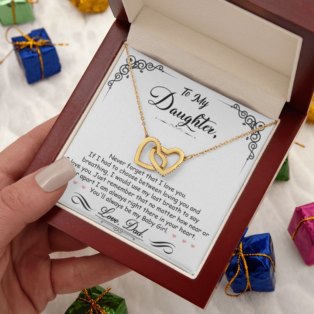 Daughter Gift From Mom Dad To My Badass Daughter to my daughter necklace Gifts For Daughter On Wedding Day Birthday Jewelry Wedding Present - ON CLOUD NINE GIFTS
