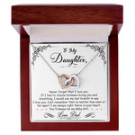 Daughter Gift From Mom Dad To My Badass Daughter to my daughter necklace Gifts For Daughter On Wedding Day Birthday Jewelry Wedding Present - ON CLOUD NINE GIFTS