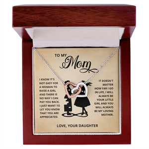 [LIMITED STOCK] TO MY MOM NECKLACE - YOUR LITTLE GIRL - ON CLOUD NINE GIFTS