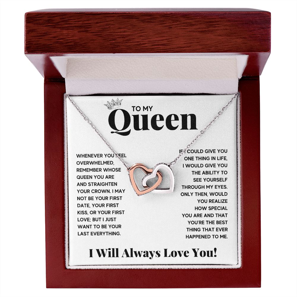 To my queen couples necklace to my wife birthday love gifts gift for girlfriend to my soulmate necklace for women gift ideas womens jewelry - ON CLOUD NINE GIFTS