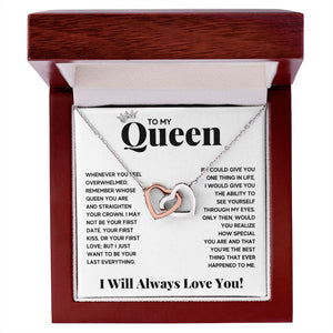 To my queen couples necklace to my wife birthday love gifts gift for girlfriend to my soulmate necklace for women gift ideas womens jewelry - ON CLOUD NINE GIFTS