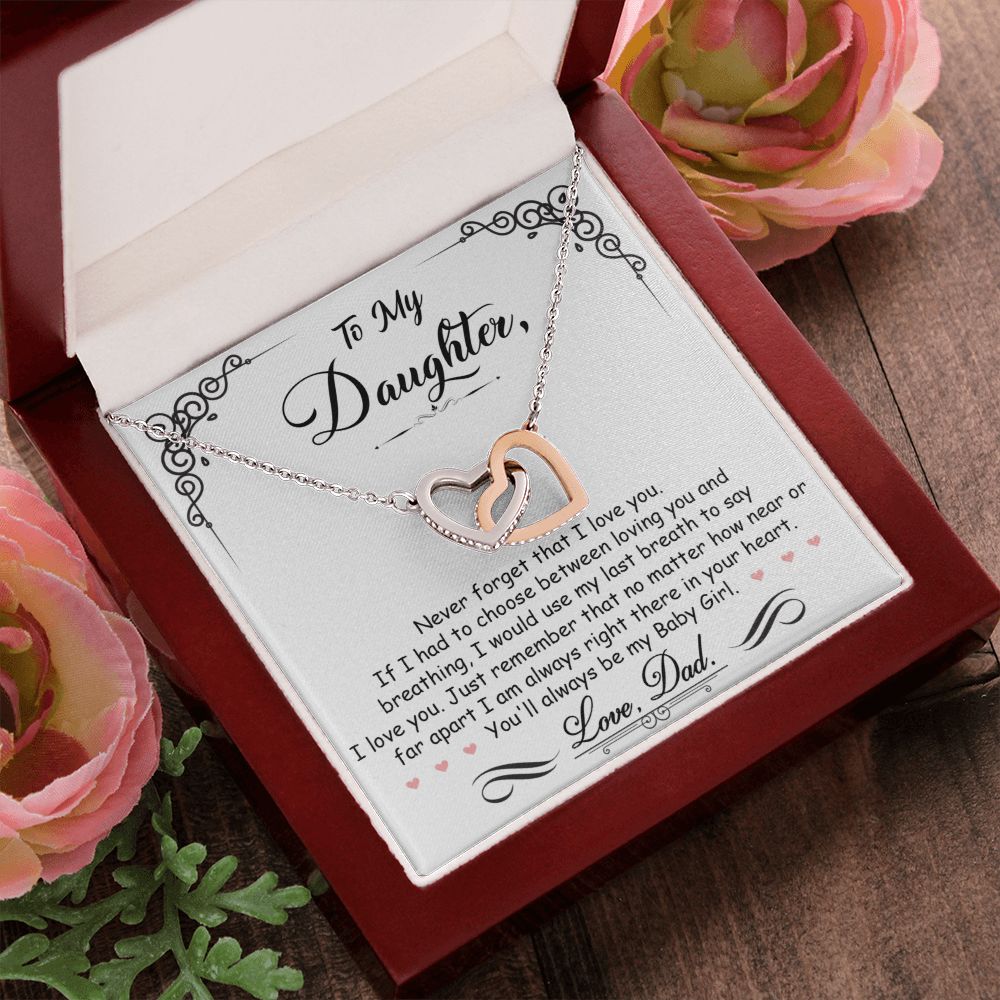 Daughter Gift From Mom Dad To My Badass Daughter to my daughter necklace Gifts For Daughter On Wedding Day Birthday Jewelry Wedding Present - ON CLOUD NINE GIFTS