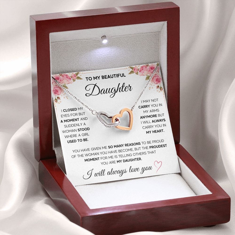 [ALMOST SOLD OUT] TO MY DAUGHTER NECKLACE - PROUDEST MOMENT - ON CLOUD NINE GIFTS