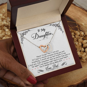 Daughter Gift From Mom Dad To My Badass Daughter to my daughter necklace Gifts For Daughter On Wedding Day Birthday Jewelry Wedding Present - ON CLOUD NINE GIFTS