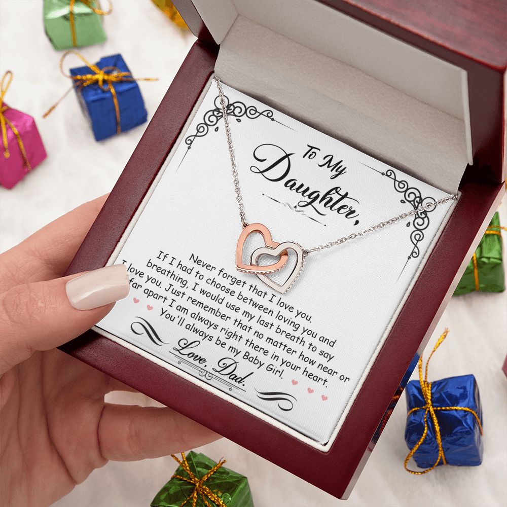 Daughter Gift From Mom Dad To My Badass Daughter to my daughter necklace Gifts For Daughter On Wedding Day Birthday Jewelry Wedding Present - ON CLOUD NINE GIFTS