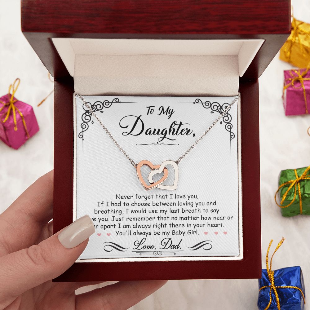 Daughter Gift From Mom Dad To My Badass Daughter to my daughter necklace Gifts For Daughter On Wedding Day Birthday Jewelry Wedding Present - ON CLOUD NINE GIFTS