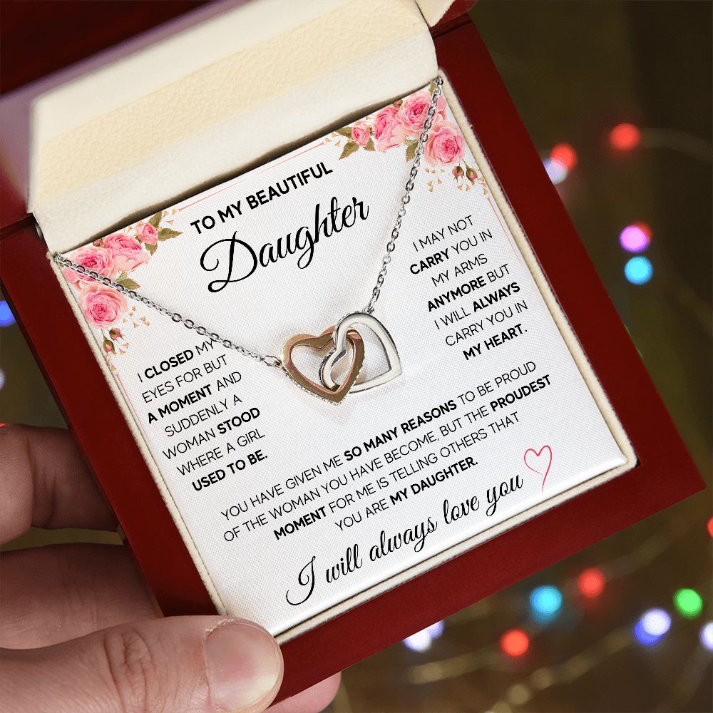 [ALMOST SOLD OUT] TO MY DAUGHTER NECKLACE - PROUDEST MOMENT - ON CLOUD NINE GIFTS