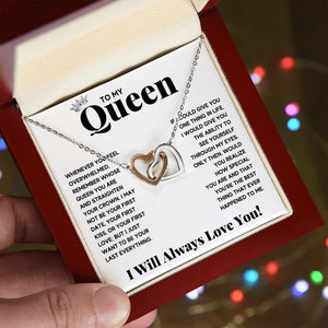 To my queen couples necklace to my wife birthday love gifts gift for girlfriend to my soulmate necklace for women gift ideas womens jewelry - ON CLOUD NINE GIFTS