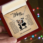 [LIMITED STOCK] TO MY MOM NECKLACE - YOUR LITTLE GIRL - ON CLOUD NINE GIFTS