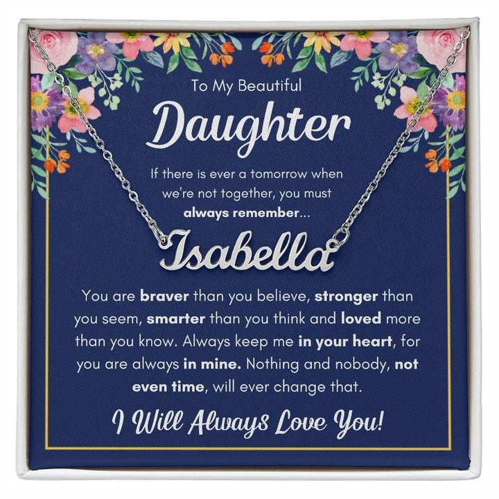 Personalized Custom Name Necklace From mom dad birthday gifts for daughter adult mother to daughter wedding gifts mother daughter - ON CLOUD NINE GIFTS