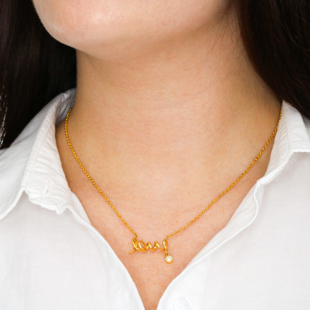 TO MY FAVORITE TEACHER LOVE NECKLACE | MESSAGE CARD | GIFT BOX - ON CLOUD NINE GIFTS